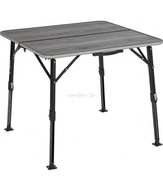 Tavolo pieghevole Brunner ELÙTOP COMPACK SQUARE 120 – 120x120 cm regolabile in altezza in alluminio