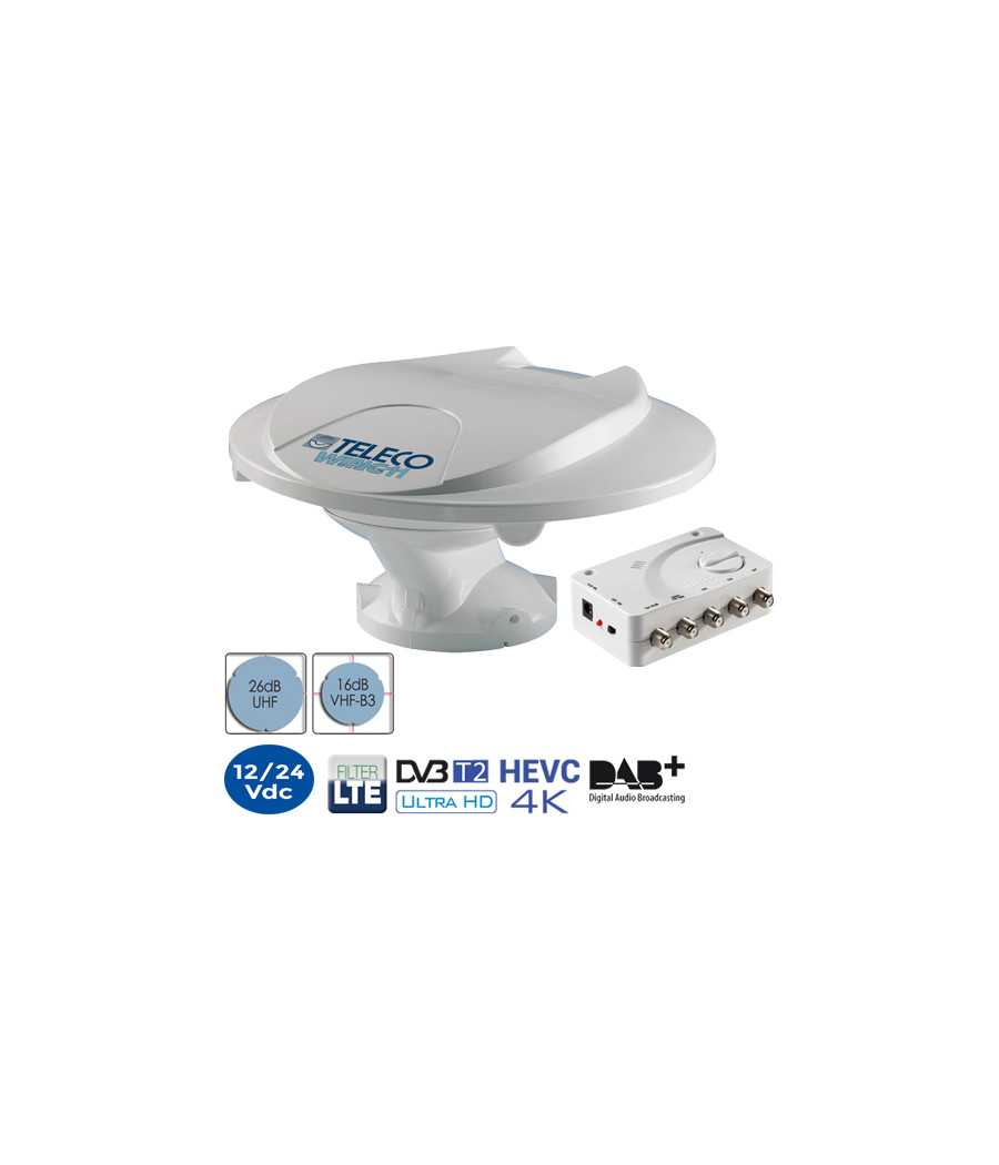 Antenna TV Omnidirezionale Wing 11 360° per Camper e Caravan