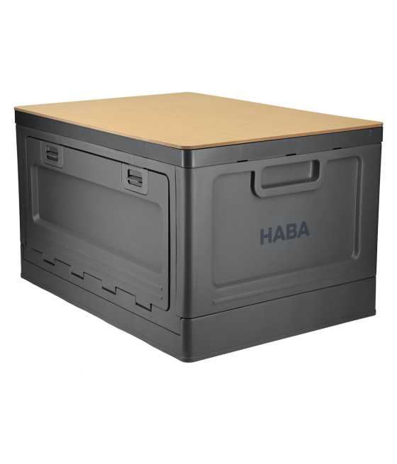 HABA CampBox 50 Pieghevole 42L con Coperchio Bambù