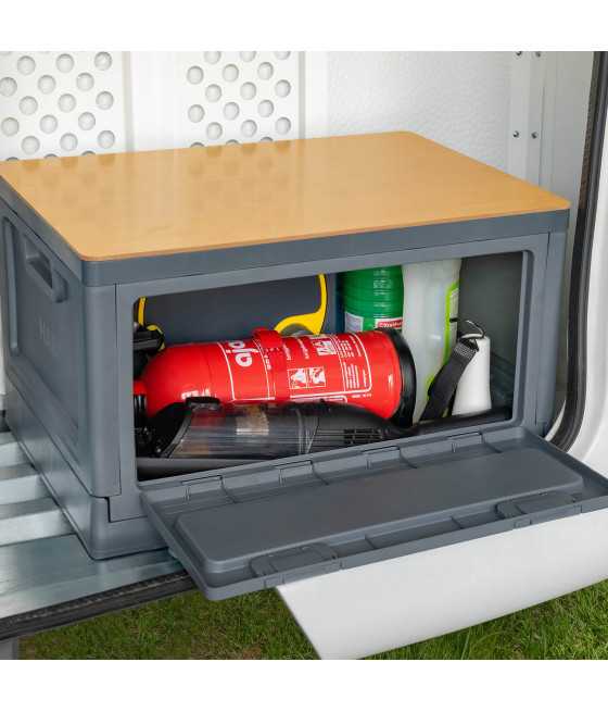 HABA CampBox 50 Pieghevole 42L con Coperchio Bambù