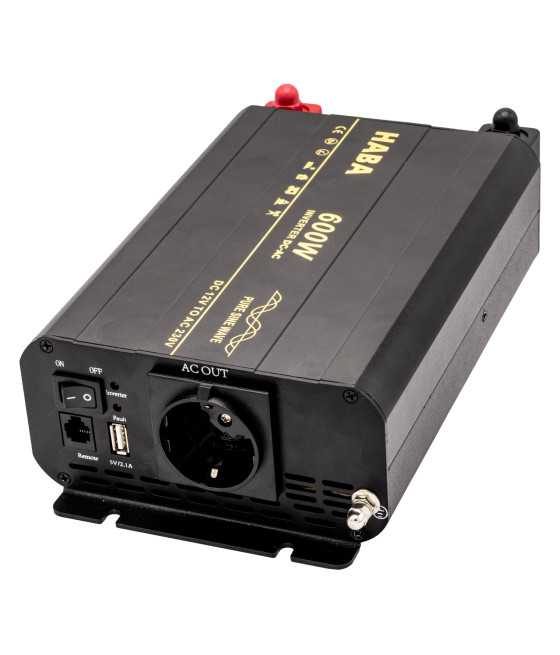 HABA Inverter Pure Sine Wave 600W 12V 230V