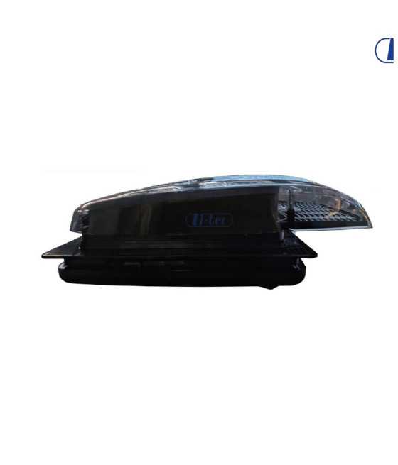 Plus Fan 400x400 Total Black Crystal Oblò Camper Van 4x4 DI-TEC