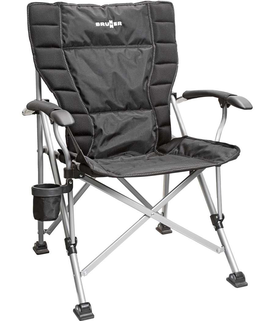 Brunner Raptor NG 2.0 – Sedia pieghevole a ombrello in acciaio 100% poliestere con portata 120 kg