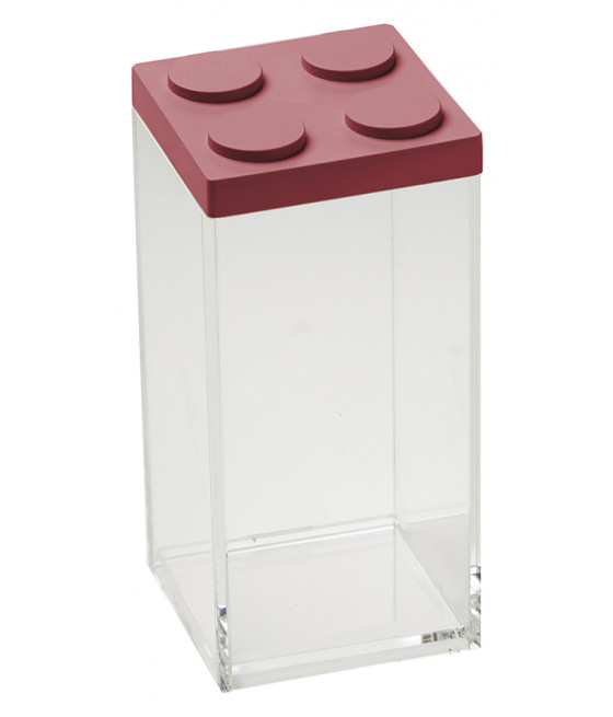 Barattolo modulare 1,5 l Brickstore OMADA Color rosso