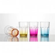 Set 4 bicchieri Octoglass Color