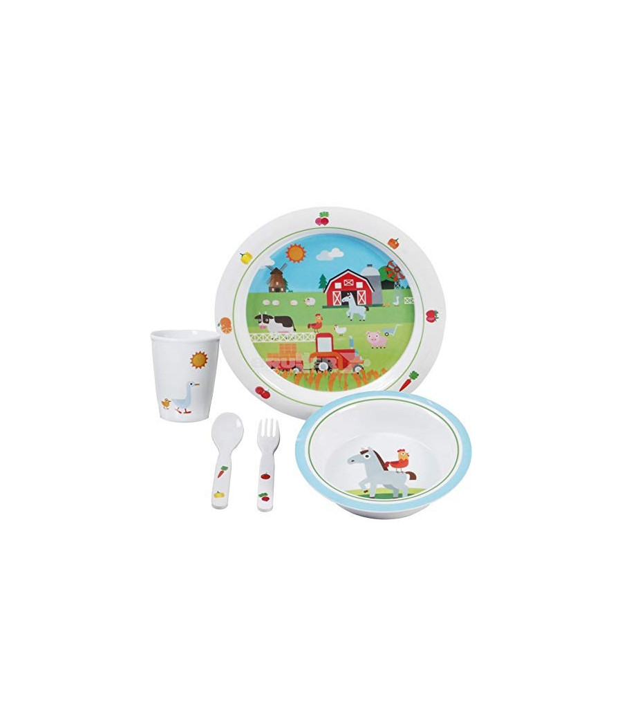 Set Farm Kids Boy, stoviglie in melamina per bimbi - 0830074N