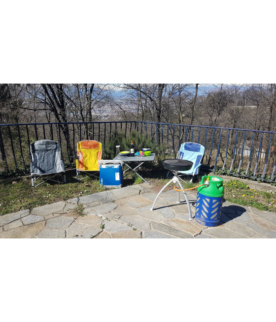 Spiaggina Brunner Bula azzurro pieghevole camping spiaggia