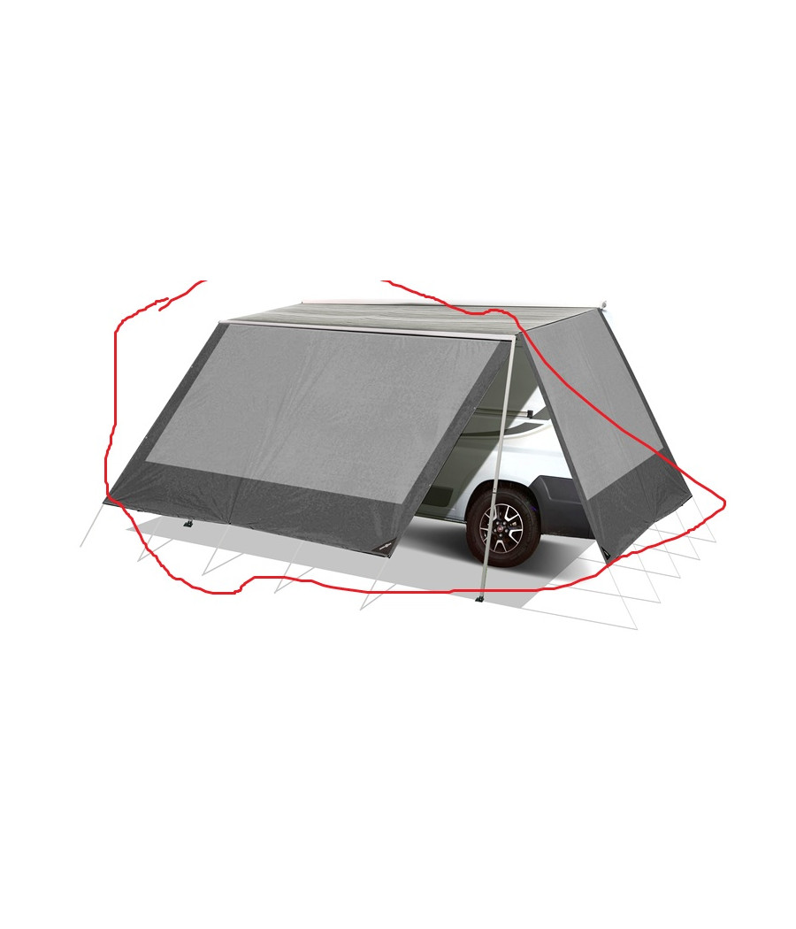 Belveder 330, parete frontale per tendalini