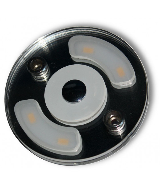 Plafoniera rotonda a Led 2,2 W con luce notturna blu diam. 70mm