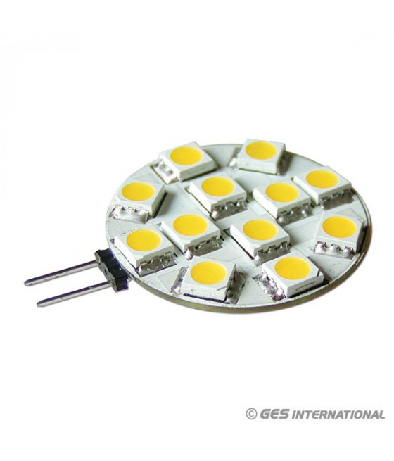 Lampadina 12 LED G4 bianco caldo