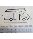 Copertura Camper Cover 12M 500 - 550 cm
