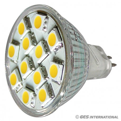 Lampadina MR11 12 LED bianco caldo
