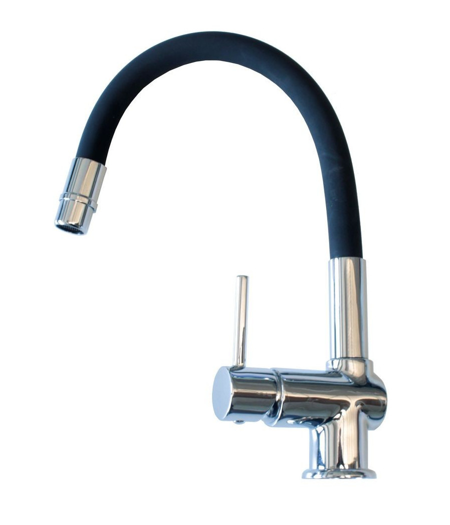 Miscelatore con canna flessibile nera 430mm Miscelatore con canna flessibile nera 430mm