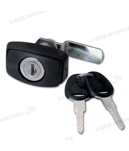 Serratura push per portelloni COLORE NERO chiavi fap