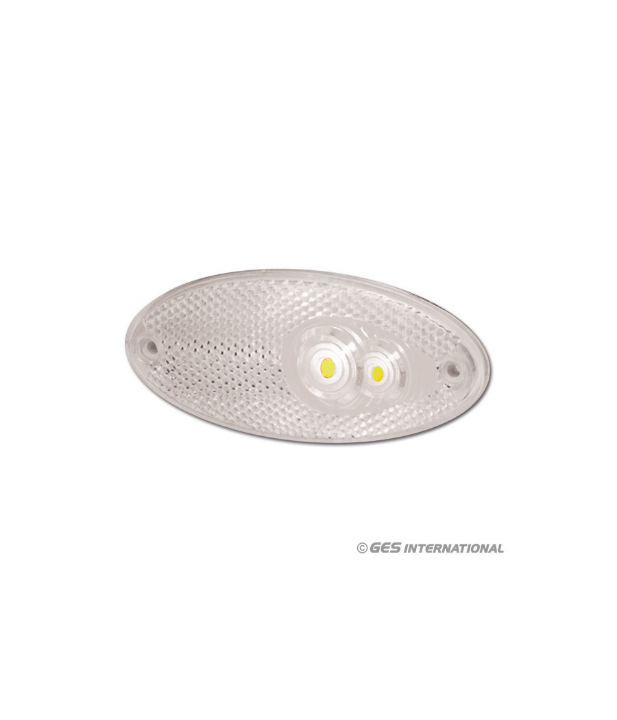 Luce di ingombro ovale ant. bianca led