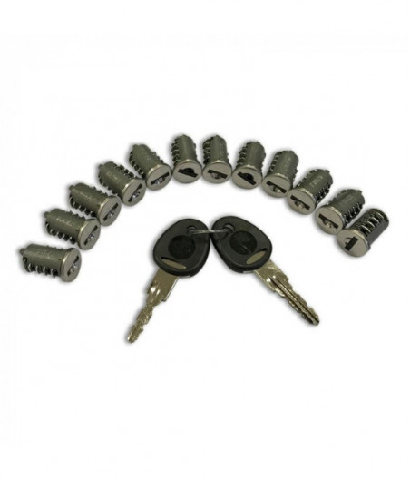 KIT 12 CILINDRI/1 COPPIA CHIAVI NEW SYTEM DA F8001 A F8050