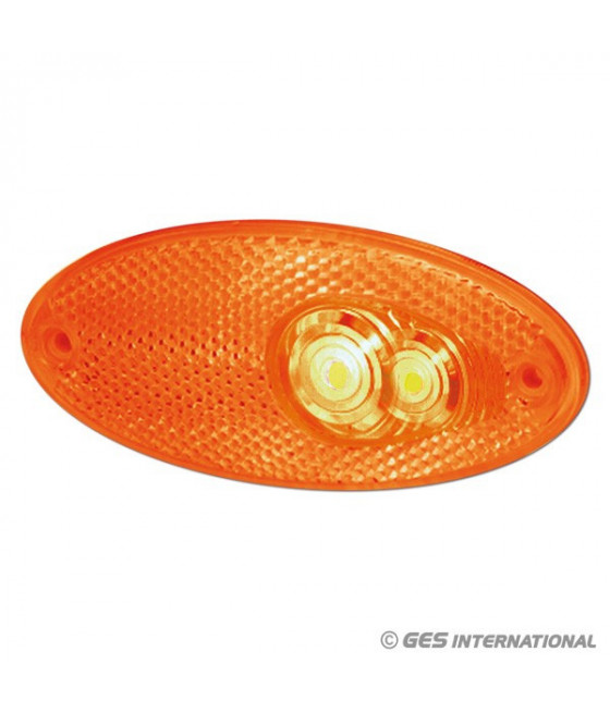 Luce di ingombro ovale lat. arancio led