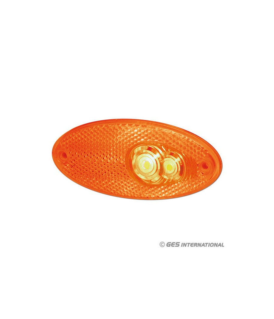 Luce di ingombro ovale lat. arancio led