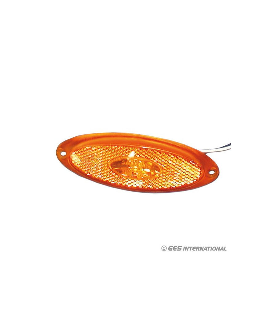 Segnal.ingombro lat.LED base arancio