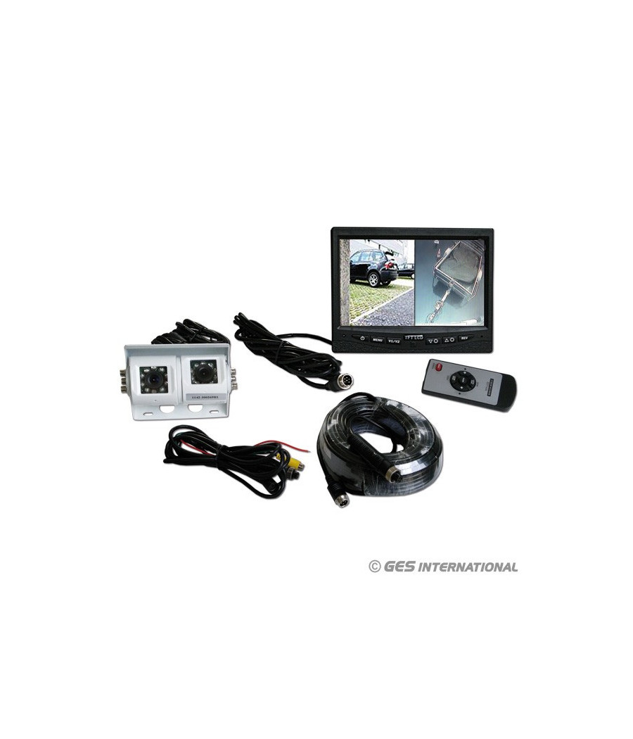 Kit retrocamera 2 occhi c/IR c/monitor7" - RTC050