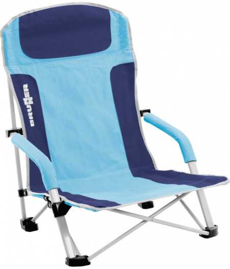 Spiaggina Brunner Bula azzurro C57 – sedia pieghevole compatta da campeggio