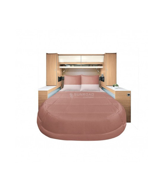 Pronto letto 160 x 210 cm All Season in Lyocell e Cotone Percalle Terracota