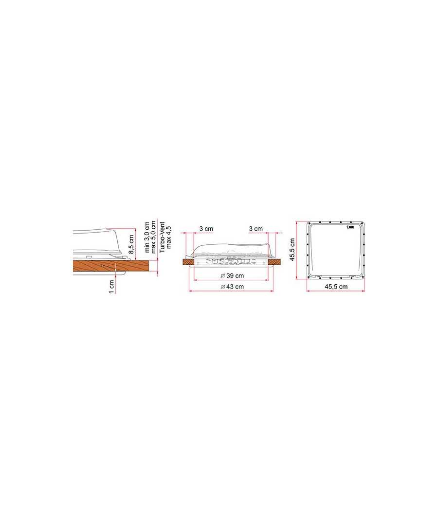 oblò camper 40x40 vent White Fiamma