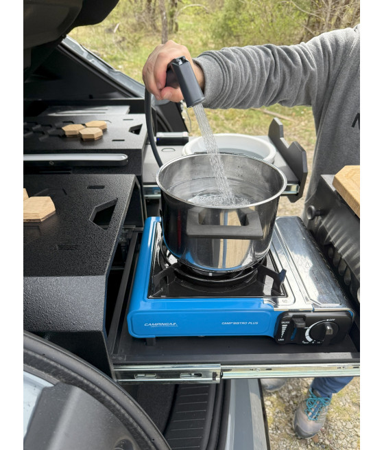 STOCK M1 – Modulo cucina per campeggio auto, fuoristrada, tenda da tetto
