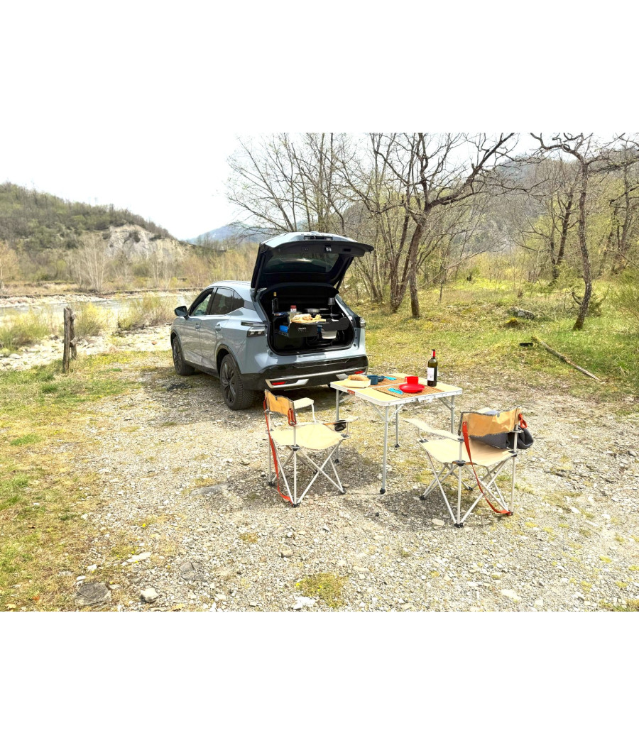 STOCK M2 – Modulo lavaggio e preparazione per campeggio auto, fuoristrada, tenda da tetto