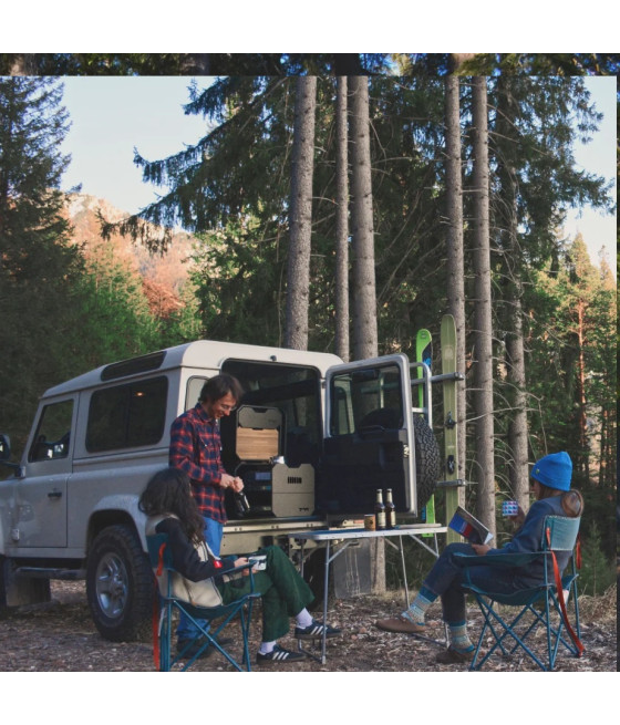 STOCK M2 – Modulo lavaggio e preparazione per campeggio auto, fuoristrada, tenda da tetto