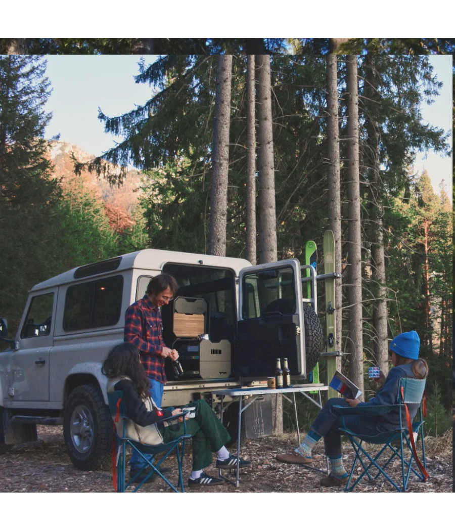 STOCK M2 – Modulo lavaggio e preparazione per campeggio auto, fuoristrada, tenda da tetto