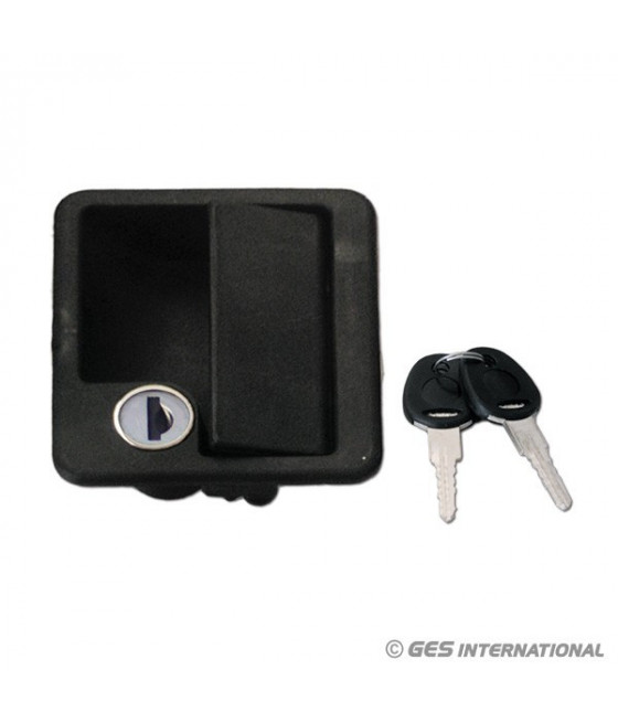 Serratura portellone completa nera - SRT1070N