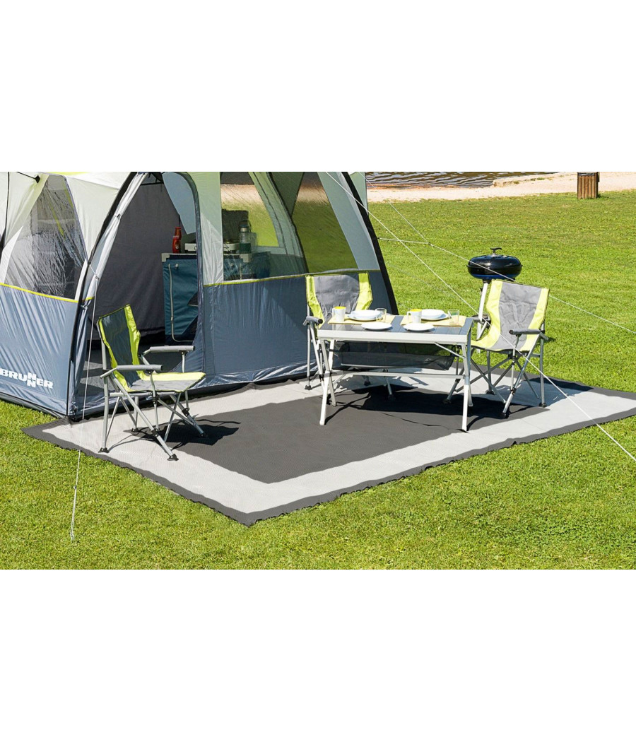 Stuoia da Veranda BALMAT 350 X 250 C.52 Grigio – Leggera, Traspirante e Antistrappo per Camper e Caravan