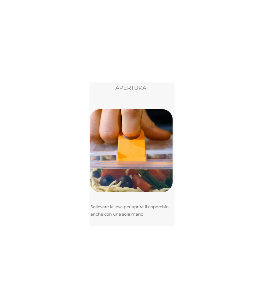 Contenitore ERMETICO per alimenti 2,3 l BLU AVIO OMADA PULL BOX CHEF