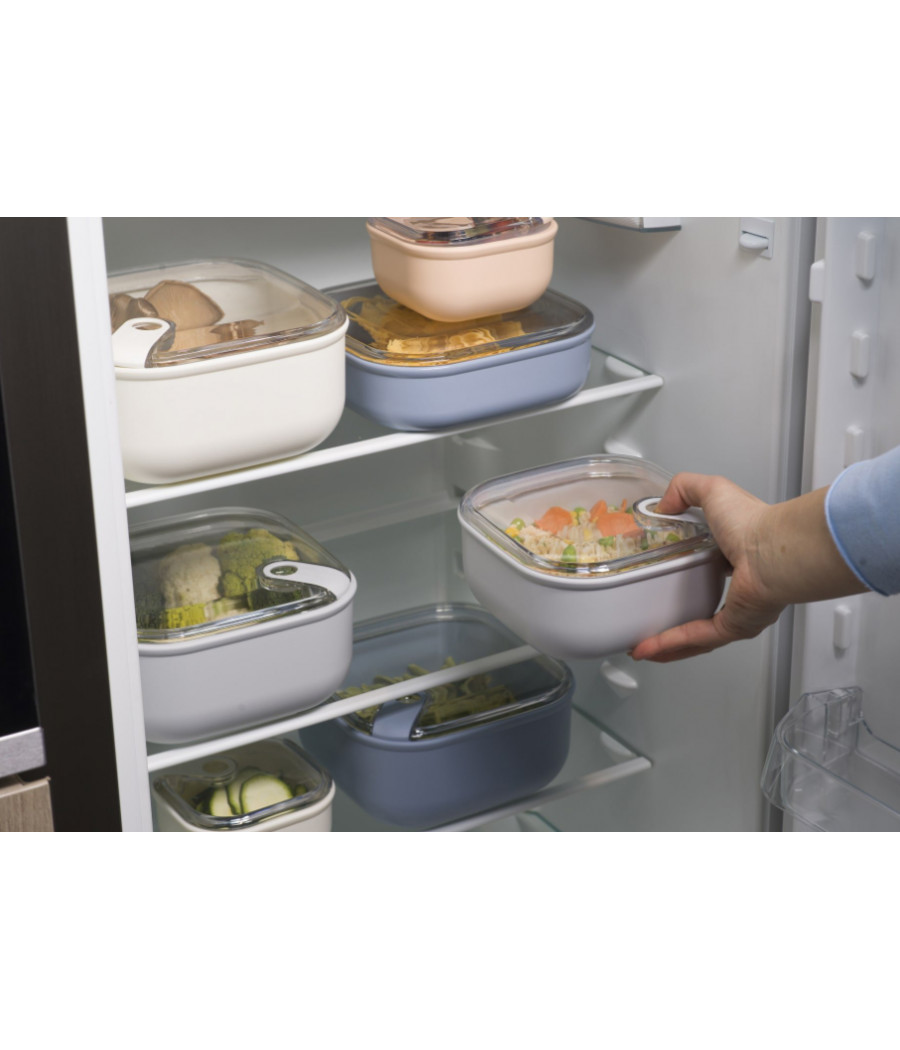 Contenitore ERMETICO per alimenti quadrato pervinca OMADA PULL BOX