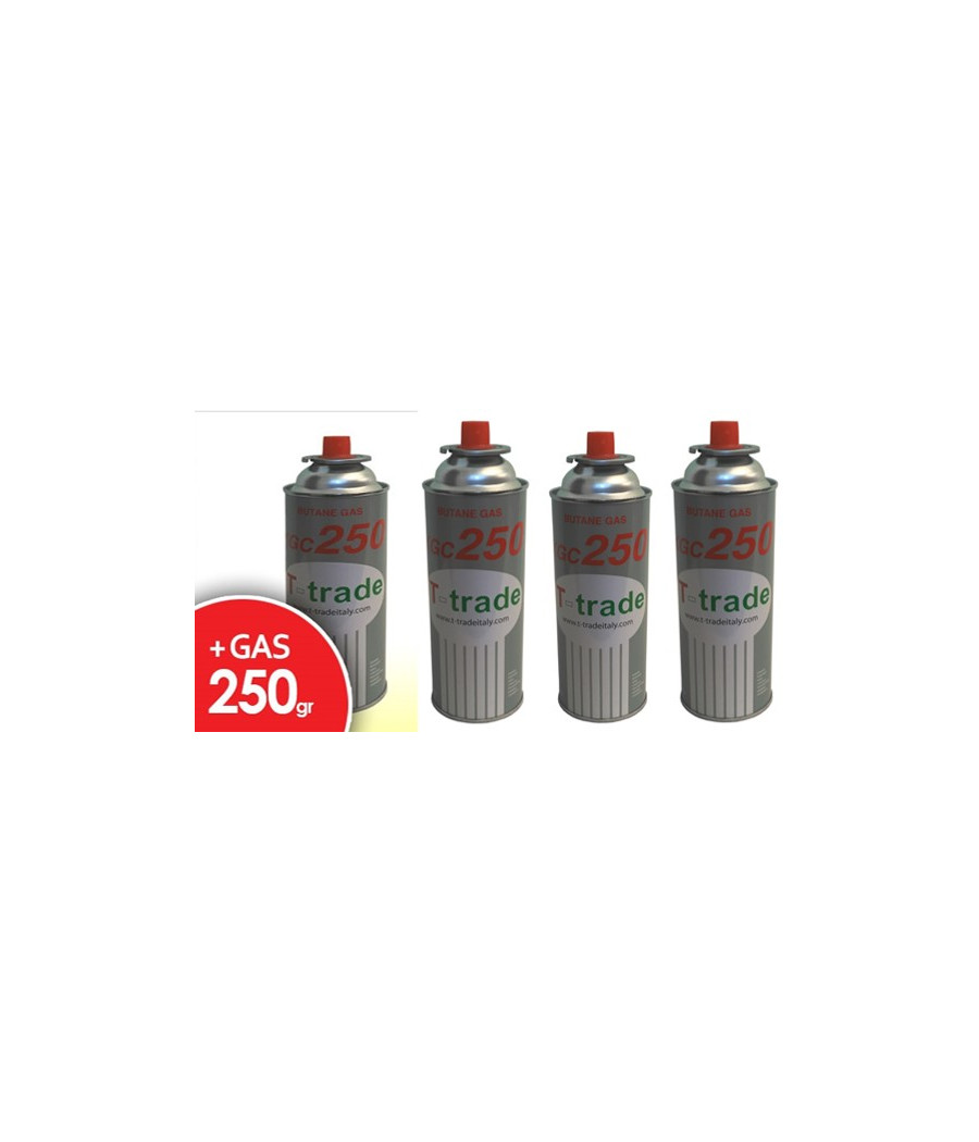 Kit 4 Bombolette Gas KGC‑250 da 250g