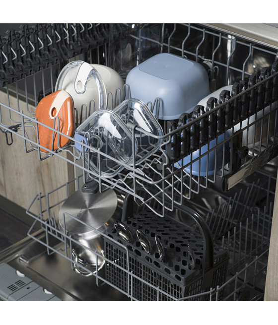 Contenitore ERMETICO per alimenti quadrato GRIGIO OMADA PULL BOX 1 L