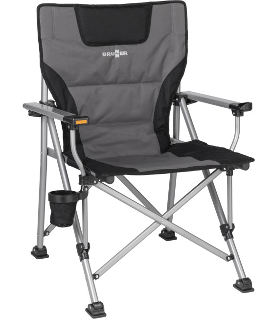 Brunner Raptor Jackofall – Sedia pieghevole in alluminio 100% poliestere chiusura compatta 110 kg