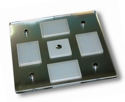 Plafoniera Quadrata Led Esterno : Dimatec plafoniera quadrata a led w