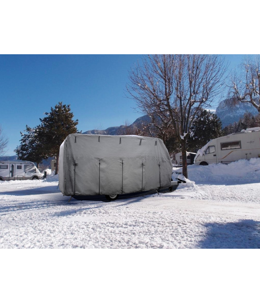 Caravan Cover Brunner 6M 750–800 cm – Telo invernale TNT 4 strati traspirante e impermeabile