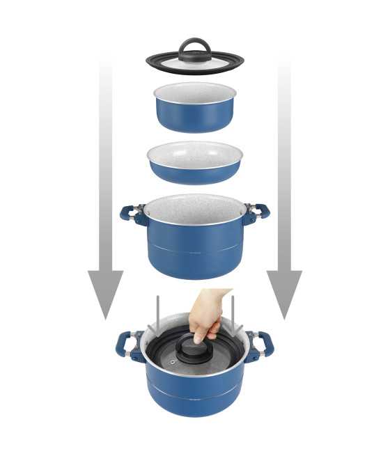 Popote Carezza Magnetogrip 7+1