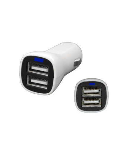 Adattatore Veicolare 12 &24V con 2 uscite USB 3.1A