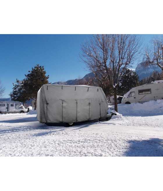 Caravan Cover Brunner 6M 450–500 cm – Telo invernale TNT 4 strati traspirante impermeabile