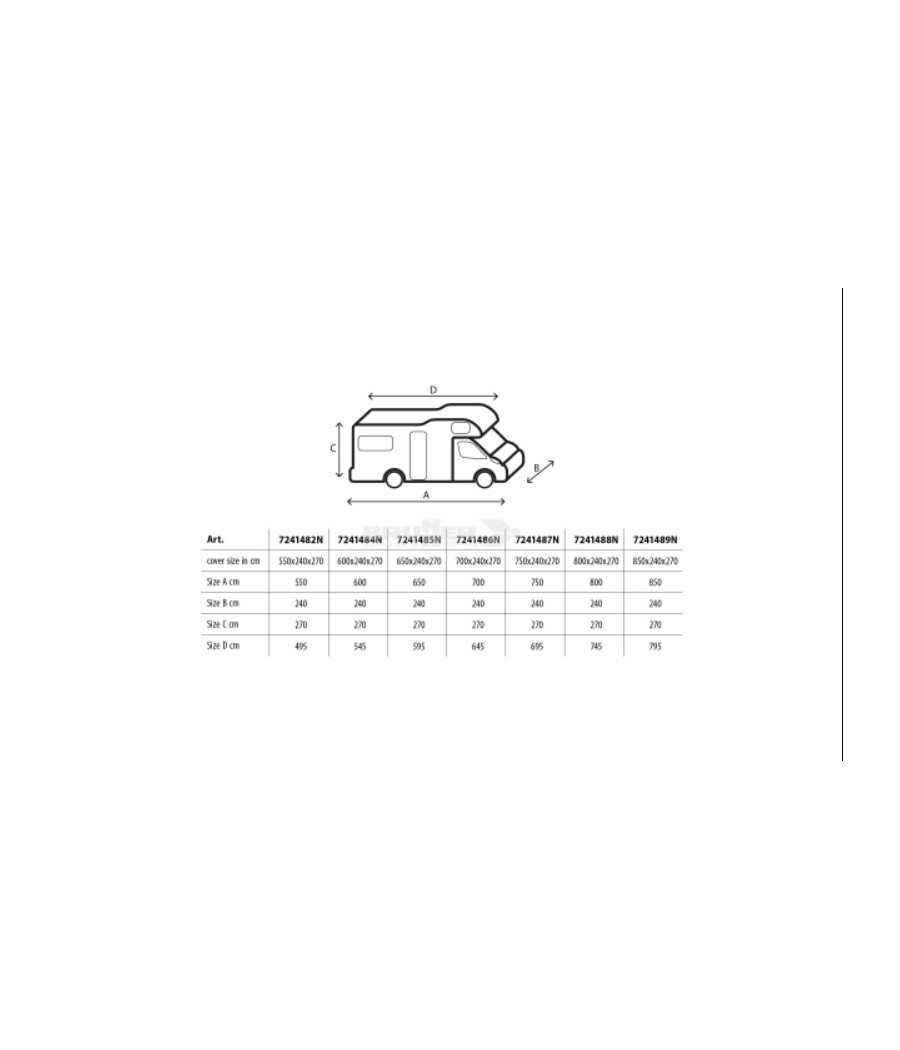 Brunner Camper Cover 6M – Copertura 650–700 cm in TNT traspirante