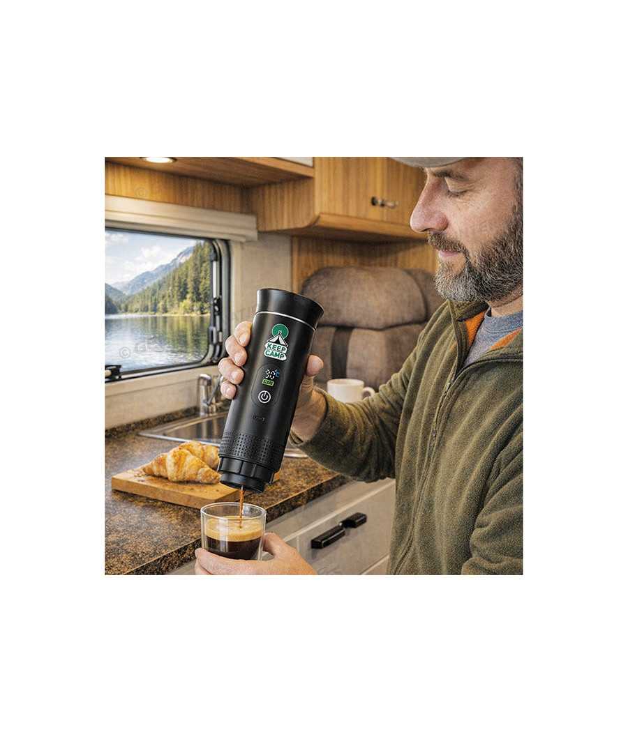 Macchina caffè portatile a batteria camper USB‑C 20 bar