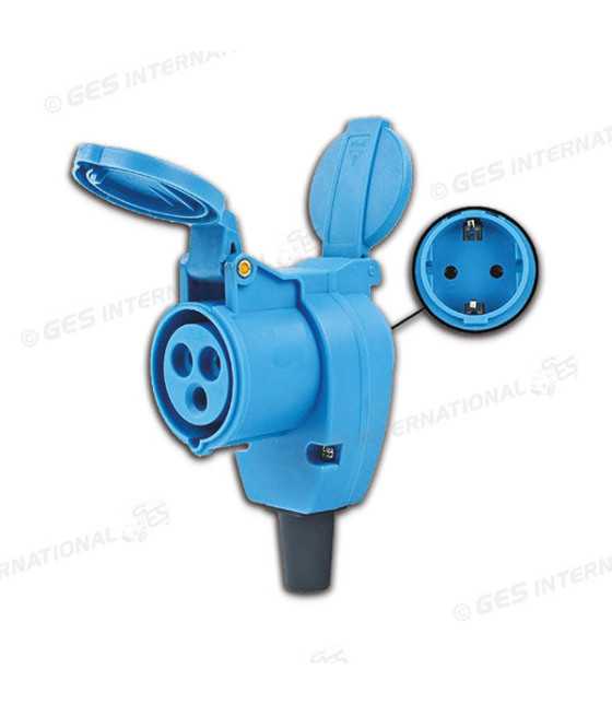 Presa doppia CEE 230 V 90 gradi - 95061