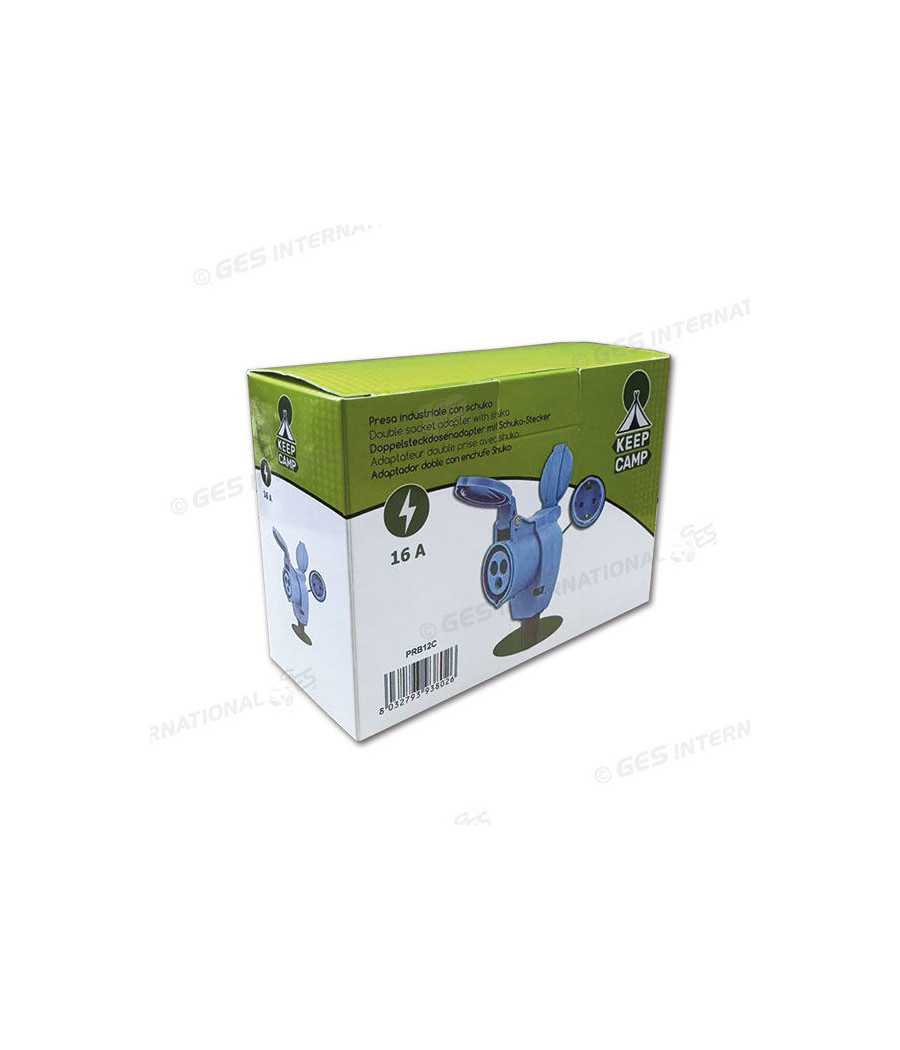 Presa doppia CEE 230 V 90 gradi - 95061