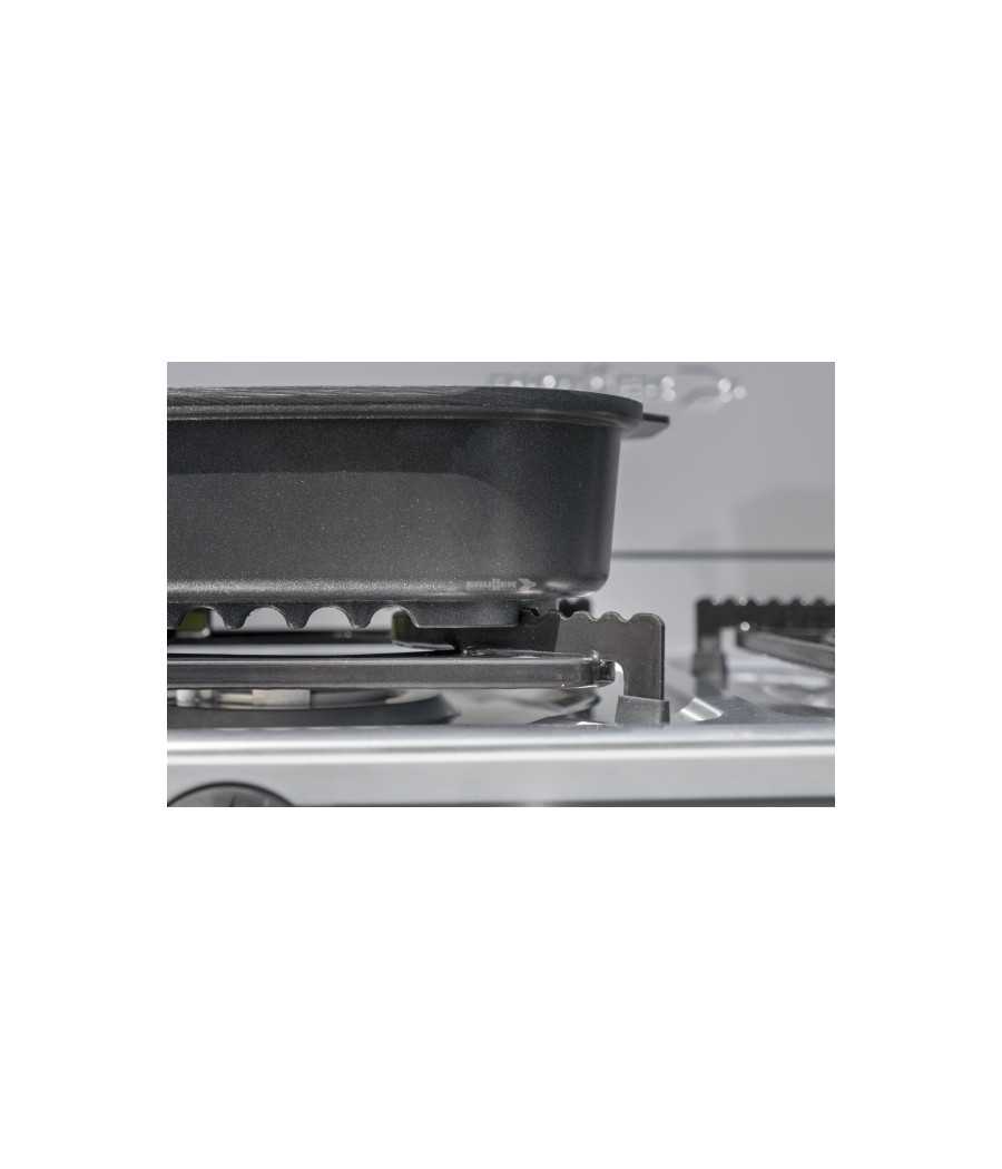 Fornello Brunner Powerkook GP 30 mbar con piastre grill 2 fuochi